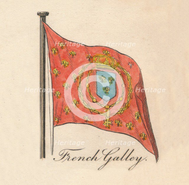 'French Galley', 1838. Artist: Unknown.