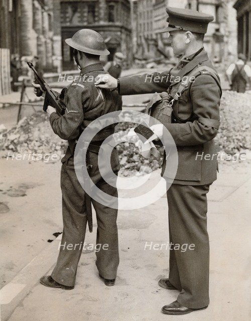 Home Guard exercise, London, World War II, 29 June 1941. Artist: Unknown