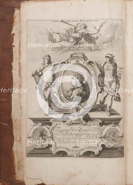 Frontispiece with Portrait of Ovid, Metamorphoses, Oxford, 1632. Artist: Anonymous  