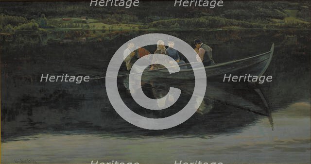 Midsummer's Eve in Norway, 1886. Creator: Christian Skredsvig.