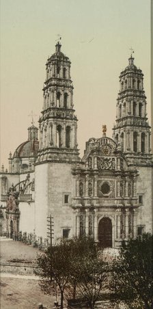 Mexico, the Cathedral, Chihuahua, between 1884 and 1900. Creator: William H. Jackson.