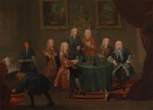 The Brothers Clarke with Other Gentlemen Taking Wine, between 1730 and 1735. Creator: Gawen Hamilton.