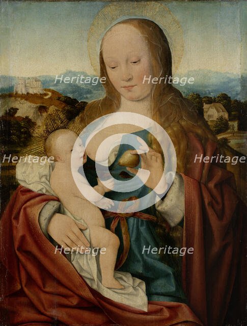 Madonna with Pear, c1515. Creator: Joos van Cleve.