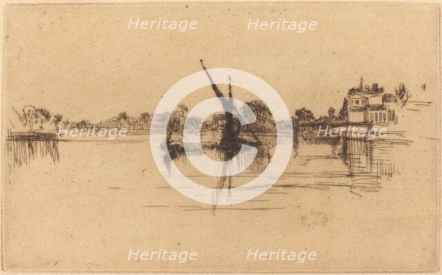 The Little Putney, No.II, 1879. Creator: James Abbott McNeill Whistler.