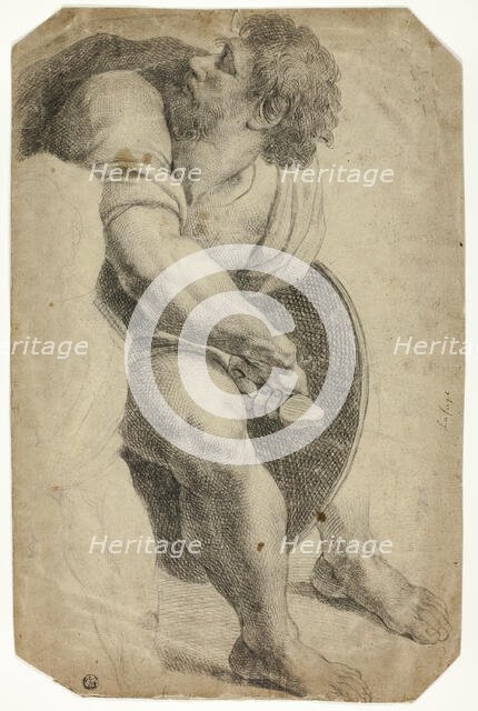 Guard Drawing His Sword, n.d. Creator: After Raffaello Sanzio, called Raphael  Italian, 1483-1527.