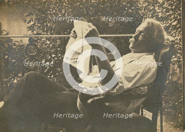 Félix Nadar in Florence, negative 1883; print about 1900. Creator: Unknown.