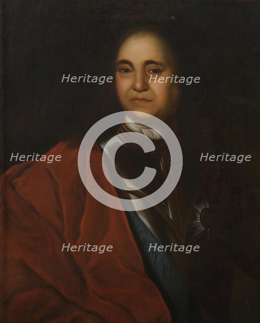 Portrait of Count Fyodor Matveyevich Apraksin (1661-1728), Second Half of the 18th cen. Creator: Anonymous.