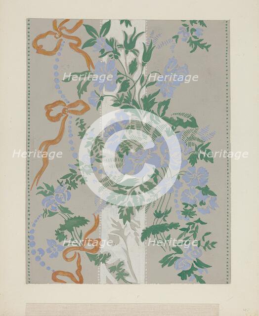 Wallpaper, 1935/1942. Creator: Mina Lowry.