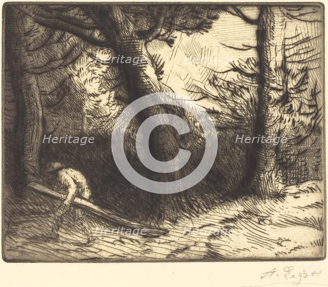 Edge of a Forest in Bourgogne (Un coin de foret en Bourgogne). Creator: Alphonse Legros.