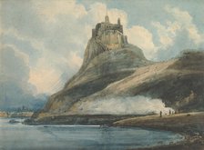 Lindisfarne Castle, Holy Island, Northumberland, 1796-97. Creator: Thomas Girtin.