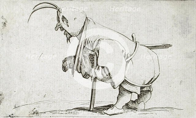 Cripple with Cowl, c1616. Creator: Jacques Callot.