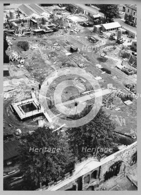 Coventry Cathedral, Priory Street, Coventry, 10/08/1955. Creator: John Laing plc.