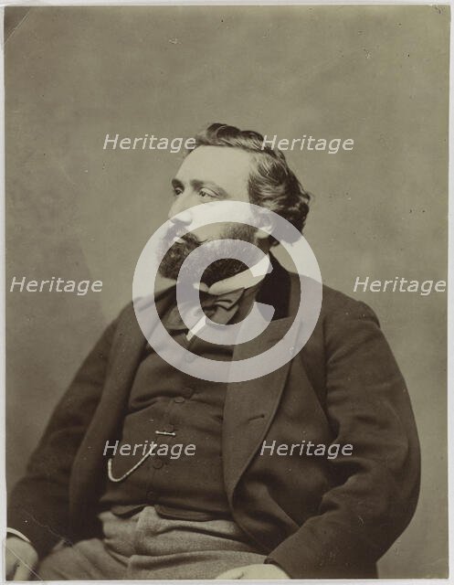 Portrait of the Prime Minister of France Léon Gambetta (1838-1882). Creator: Carjat, Étienne (1828-1906).