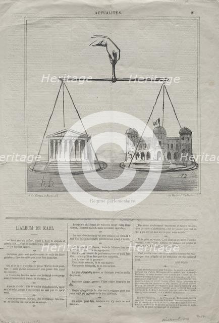 Actualities (No. 10): Parliamentary Regime , 1870. Creator: Honoré Daumier (French, 1808-1879).