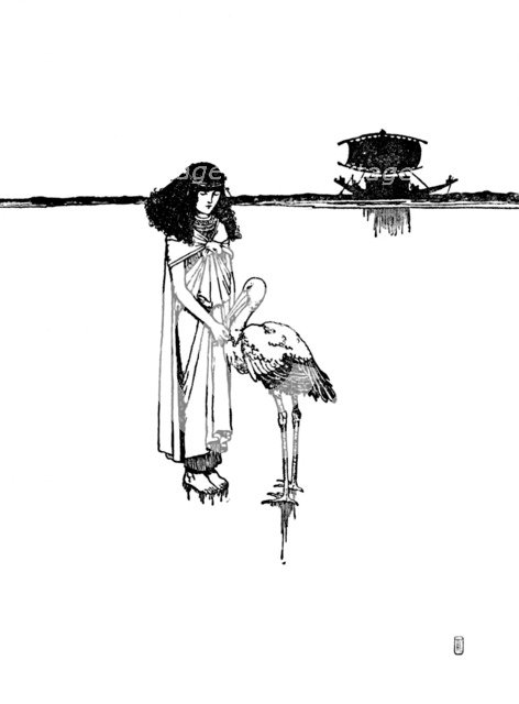 'Placed The Golden Circuit Around His Neck', c1930. Artist: W Heath Robinson.