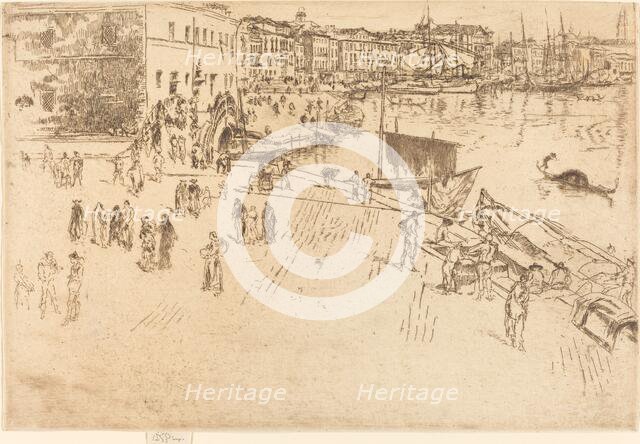 The Riva, No.I, 1879/1880. Creator: James Abbott McNeill Whistler.