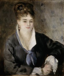 'Lady in Black', 1876.  Artist: Pierre-Auguste Renoir