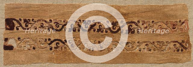 Fragment, with Sleeve Band, from a Tunic, 300s - 500s. Creator: Unknown.