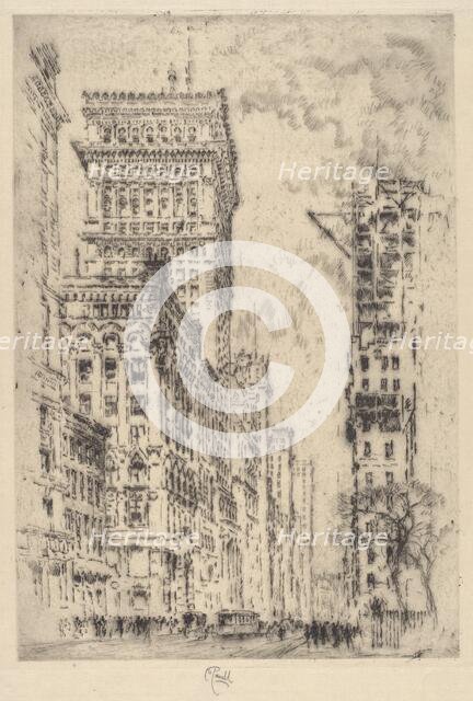 The Golden Cornice, I, 1904. Creator: Joseph Pennell.