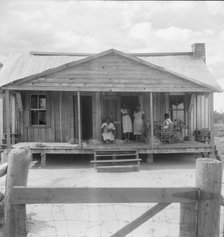 Tobacco sharecropper's home near Douglas, Georgia, 1938. Creator: Dorothea Lange.