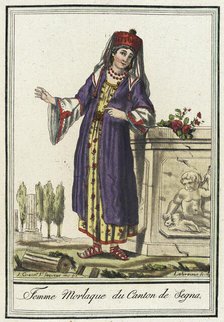 Costumes de Différents Pays, 'Femme Morlaque du Canton de Segna', c1797. Creator: Jacques Grasset de Saint-Sauveur.