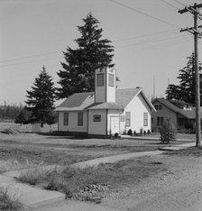 Seven Day Adventist Church, Tenino, Thurston County, Western Washington, 1939. Creator: Dorothea Lange.