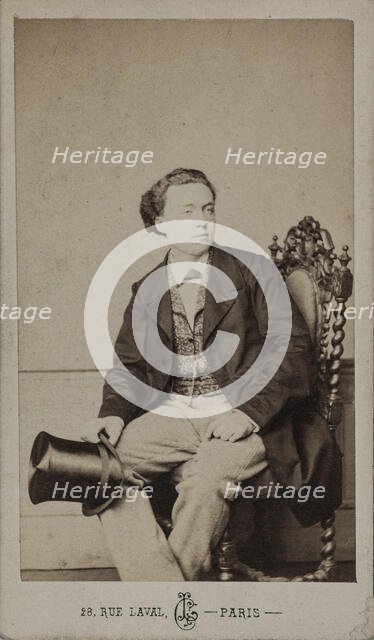 Portrait of the composer Louis Diémer (1843-1919), c. 1875. Creator: Crémière, Léon (1831-1913).