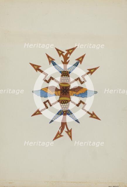 Ceiling Ornament, c. 1936. Creator: Dana Bartlett.