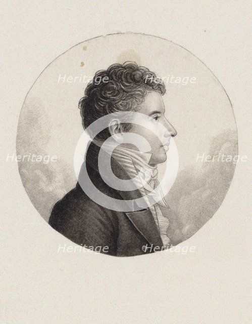 Portrait of the composer Michele Enrico Carafa (1787-1872).