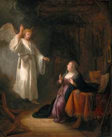 The Annunciation, between 1650 and 1655. Creator: School of Rembrandt Harmensz van Rijn.