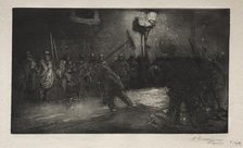 LAppel des Balayeurs de la Nuit , 1890. Creator: Auguste Louis Lepère (French, 1849-1918).