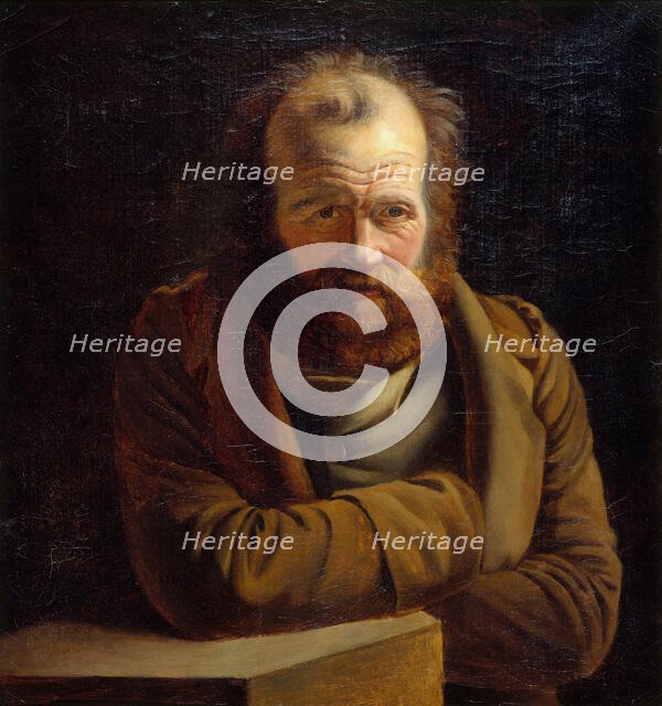 Portrait thought to be Pierre-Joseph Proudhon (1809-1865), economist, philosopher..., c1849-1865. Creator: Unknown.