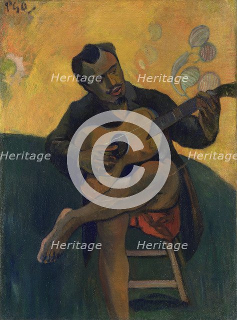 Guitar player, 1894. Artist: Gauguin, Paul Eugéne Henri (1848-1903)