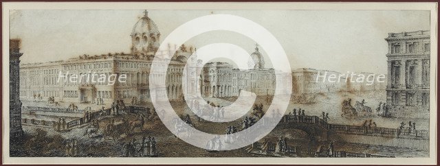 Nevsky Prospekt near the Catherine Canal in Saint Petersburg.