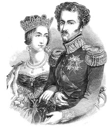 Their Majesties the King and Queen of Sweden and Norway, 1844. Creator: Unknown.