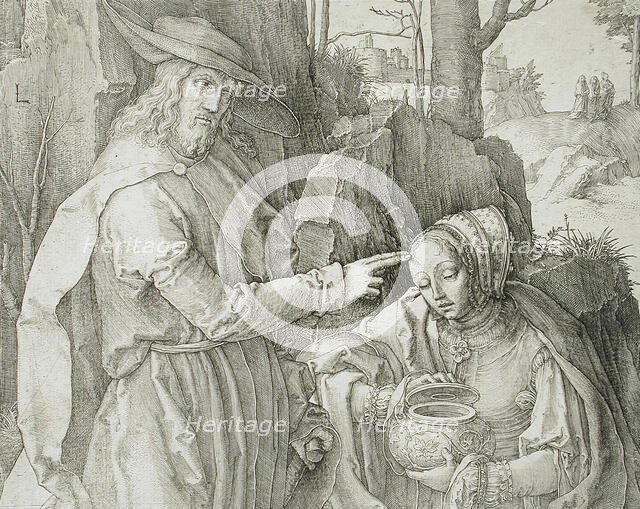 Christ Appearing to Mary Magdalene as a Gardener, 1519. Creator: Lucas van Leyden.