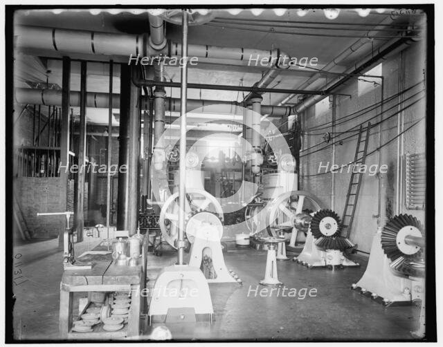 Interior of power house, Sault Ste. Marie, between 1890 and 1899. Creator: Unknown.