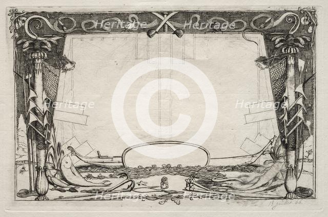 A Voyage to New Zealand (1842-1846): Cover, 1866. Creator: Charles Meryon (French, 1821-1868).