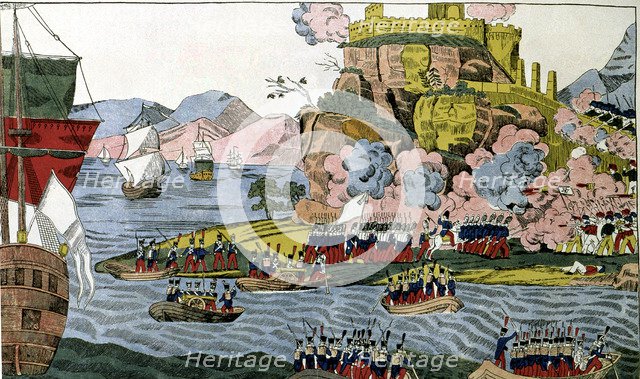 Holy War against France, taking of Algiers by the French, landing and entrance of the troops into…