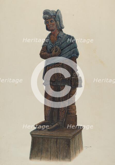 Trapper Indian, 1937. Creator: Al Curry.