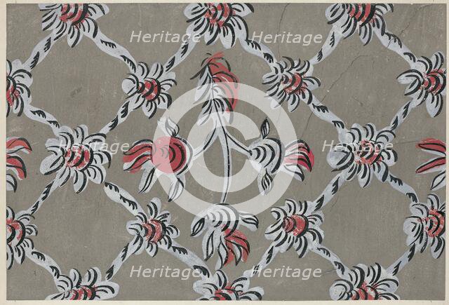 Hand-Painted Wall, c. 1938. Creator: Martin Partyka.