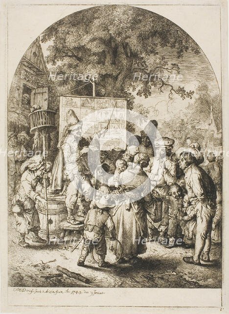 Ballad Singer at a Country Fair, n.d. Creator: Christian Wilhelm Ernst Dietrich.