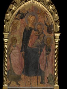 Madonna with Angels and Saints, 14th century. Creator: Anon.