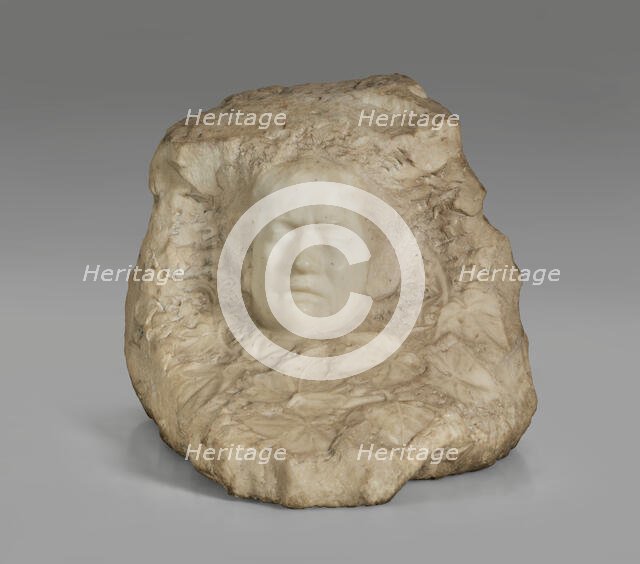 Mask Of A Crying Girl, Original model before 1885, carved c1902-10. Creator: Auguste Rodin.