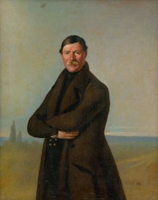 Portrait of a Hungarian landowner, 1845-1850. Creator: Johann Adam Klein.