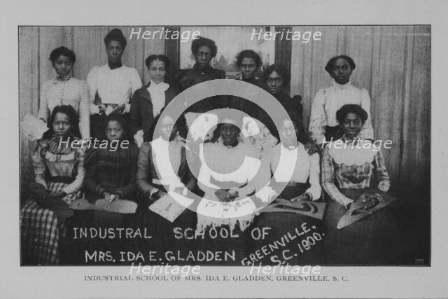Industrial school of Mrs. Ida E. Gladden, Greenville, S.C., 1902. Creator: Unknown.