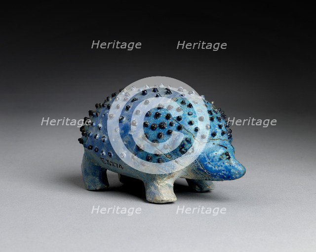 Faience figurine of a hedgehog, Middle Kingdom (c1975 BC-c1640 BC). Artist: Unknown.