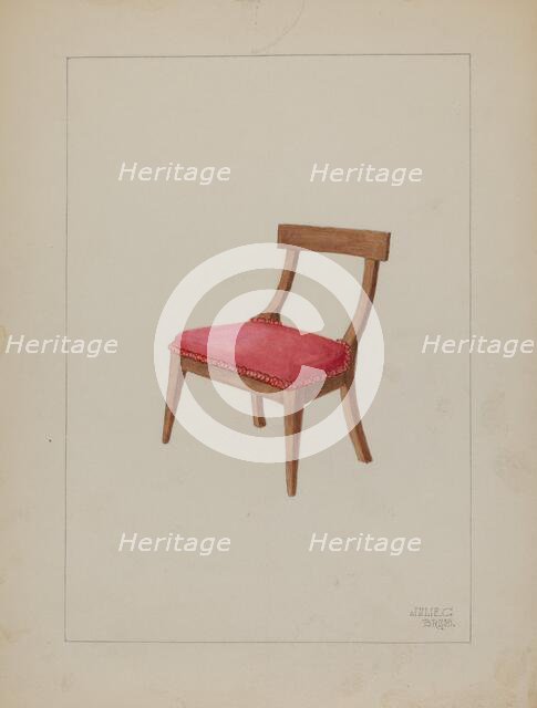 Doll Chair, c. 1936. Creator: Julie C Brush.