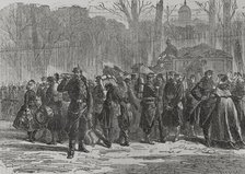 Franco-German War (1870-1871): Departure of the 10th regiment of the National Guard...France, 1871. Creator: Auguste Trichon.