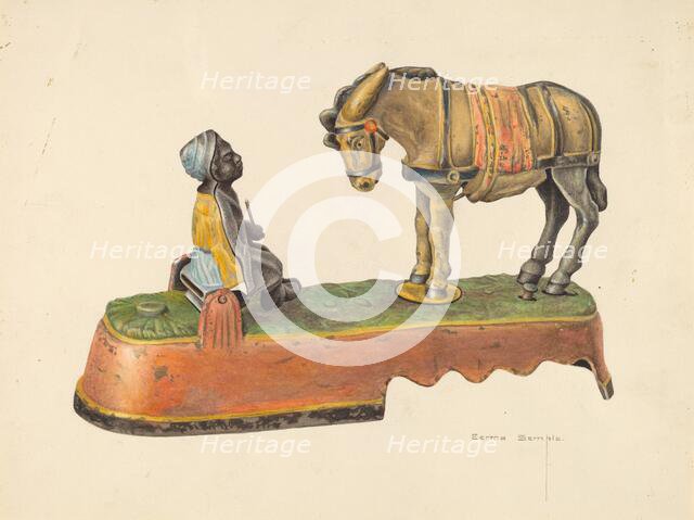 Toy Bank, c. 1938. Creator: Bertha Semple.